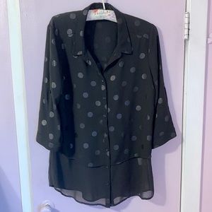 Reitmans sheer blouse Size M